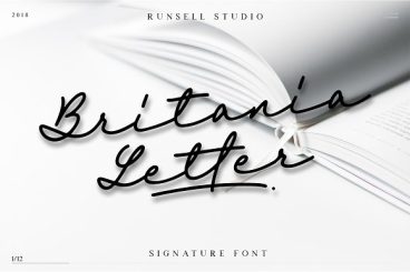 Britania Letter Signature Script