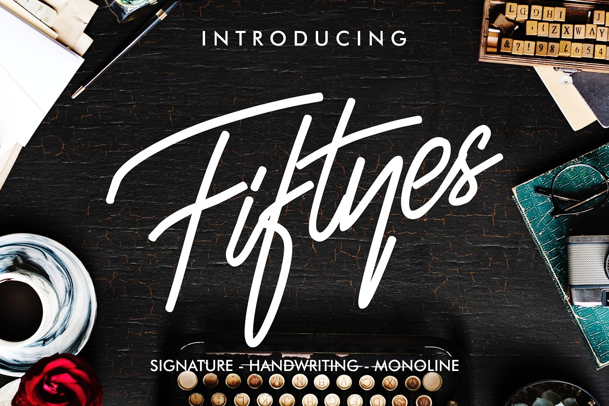 Fiftyes Signature Font