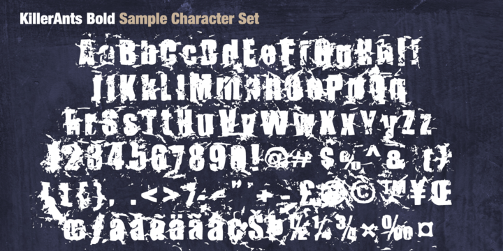 Killer Ants Font Family