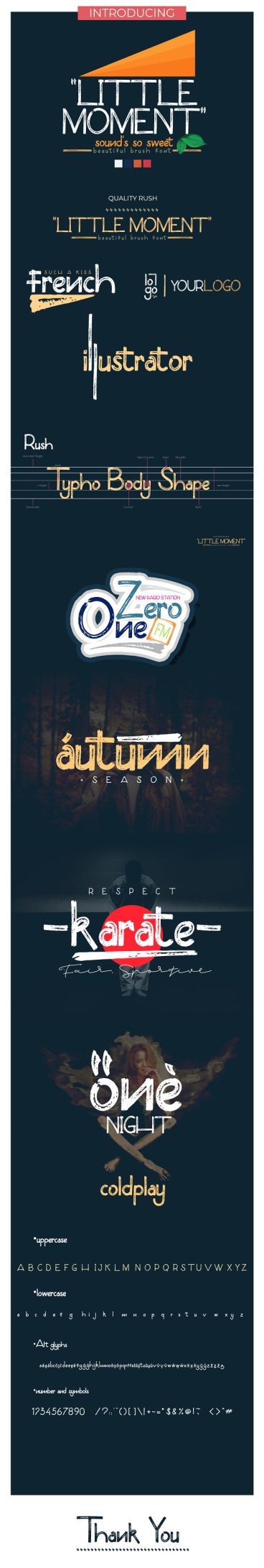 Little Moment Brush Font