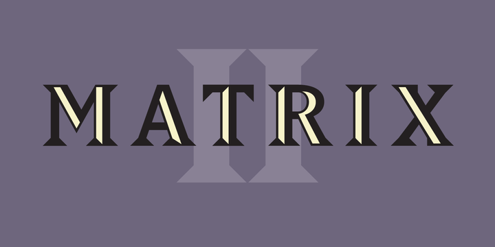 Matrical Font Matrix II Font Family - Free Font