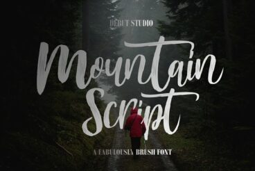 Mountain Script - Brush Font