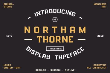 NORTHAM THORNE FONT