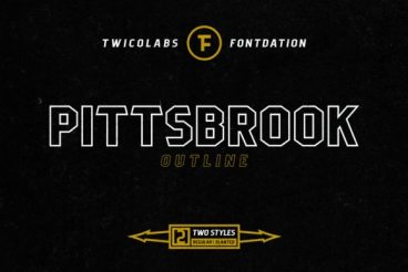 Pittsbrook Outline Font