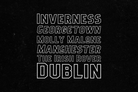 Pittsbrook Outline Font Pittsbrook Outline Font