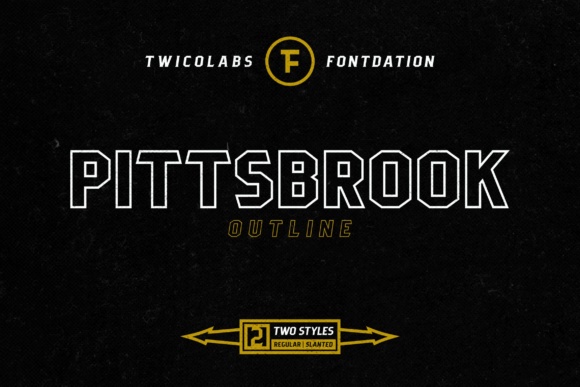 Pittsbrook Outline Font Pittsbrook Outline Font