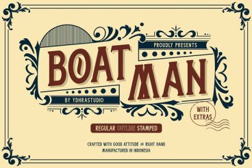 SALE! Boatman Font + Extras