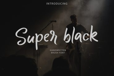 Super black Script Font