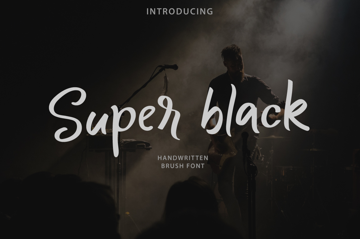 Super black Script Font