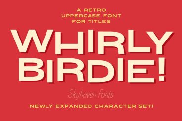 Whirly Birdie Font