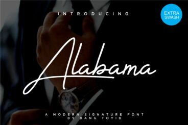 Alabama - Signature Font Script Font