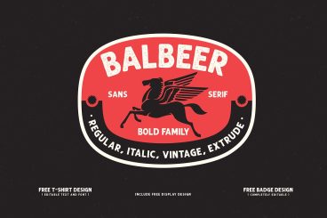 BALBEER FONT FAMILY + BONUS