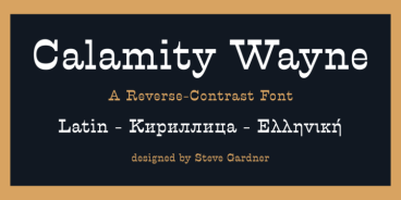 Calamity Wayne Font Family