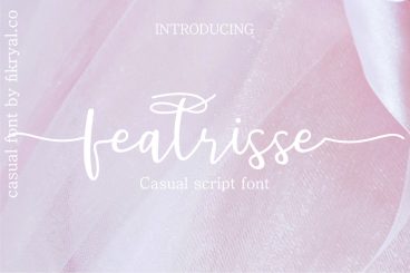 featrisse // casual script font