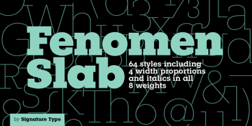 Fenomen Slab Font Family