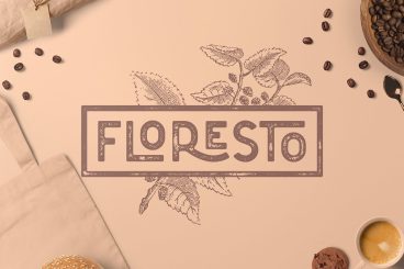 Floresto Textured Typeface Font