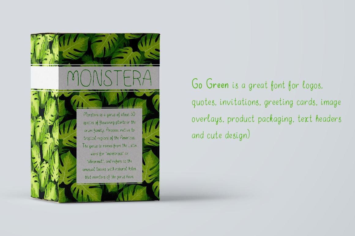 Go Green - handdrawn font Regular Font