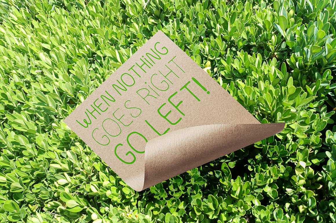 Go Green - handdrawn font Regular Font