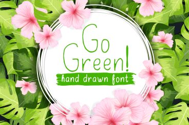 Go Green - handdrawn font Regular Font