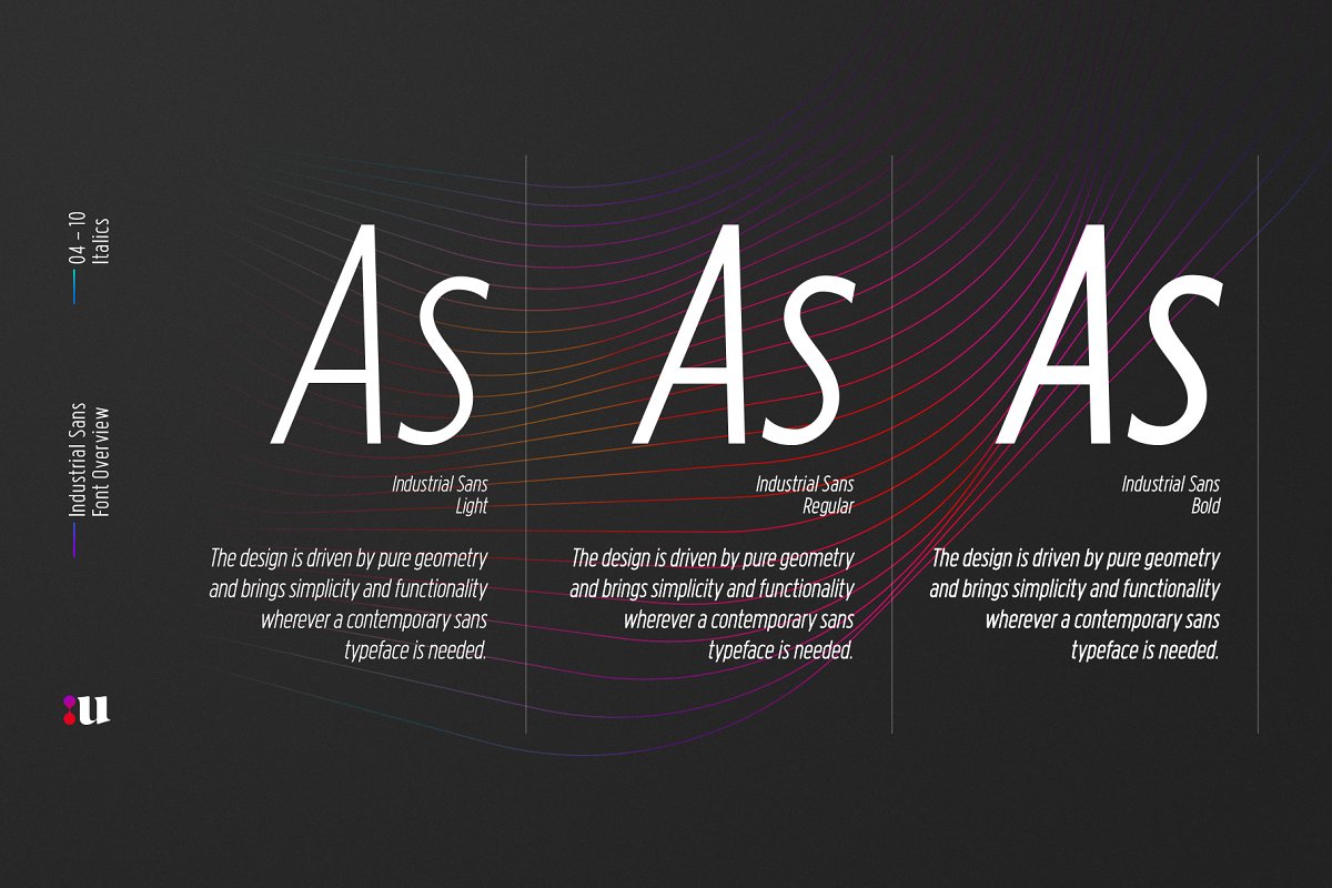 Industrial Sans Typeface