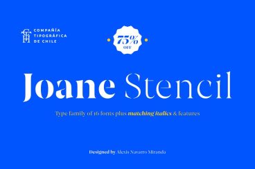 Joane Stencil Font