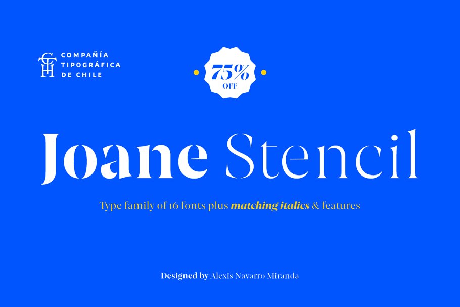 Joane Stencil Font