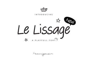 Le Lissage Regular Font