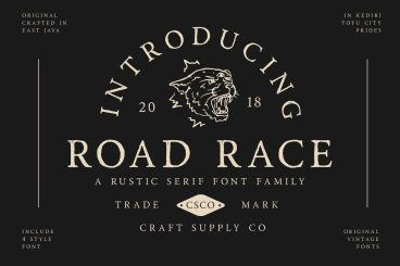 Road Race Extra Font Family