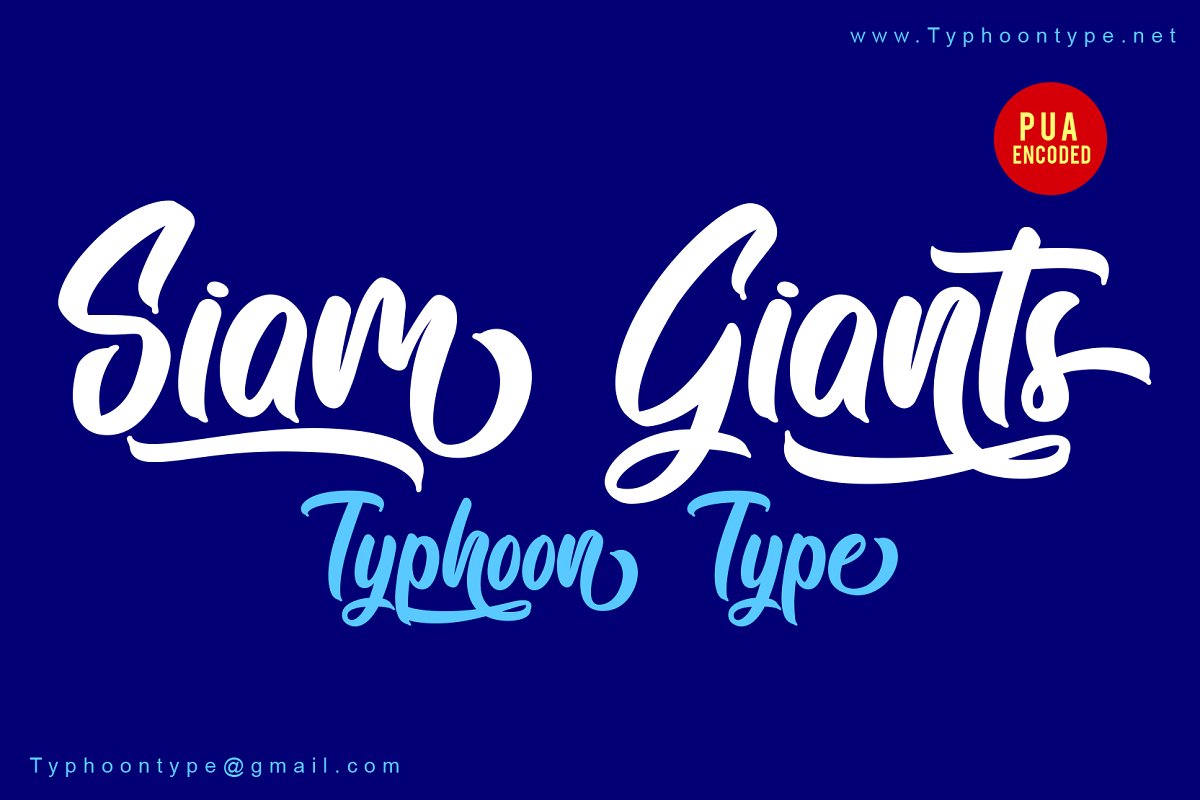 Siam Giants font