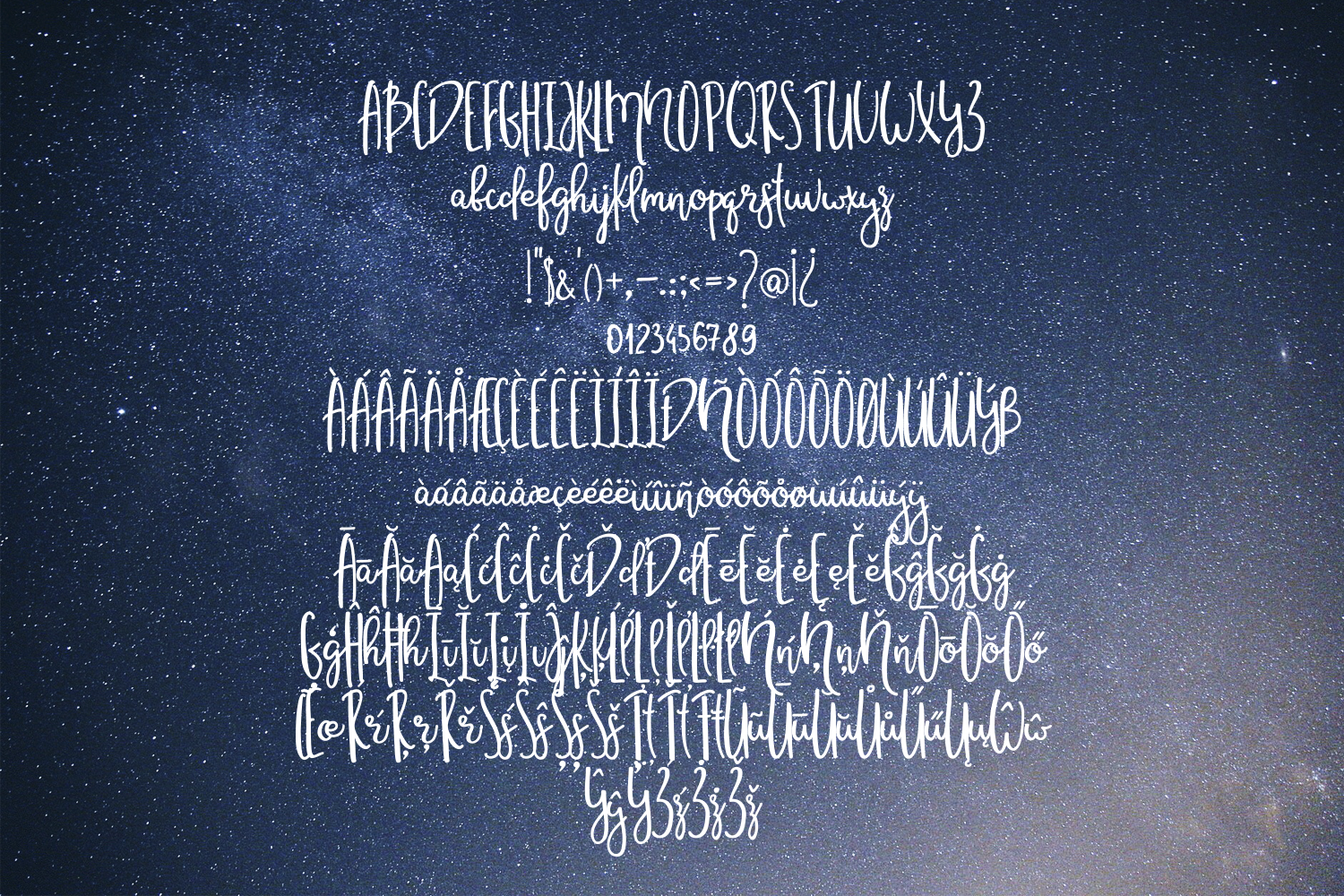 Stockholm Night Script Font