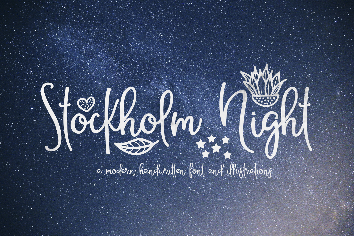Stockholm Night Script Font