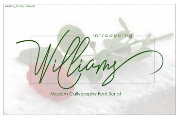 Williams Script Font