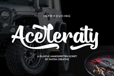 Aceleraty Script Font