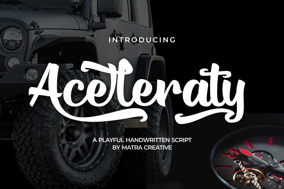 Aceleraty Script Font