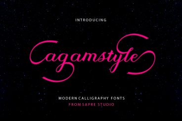 Agamstyle Script Font
