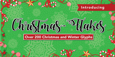 Christmas Flakes Font