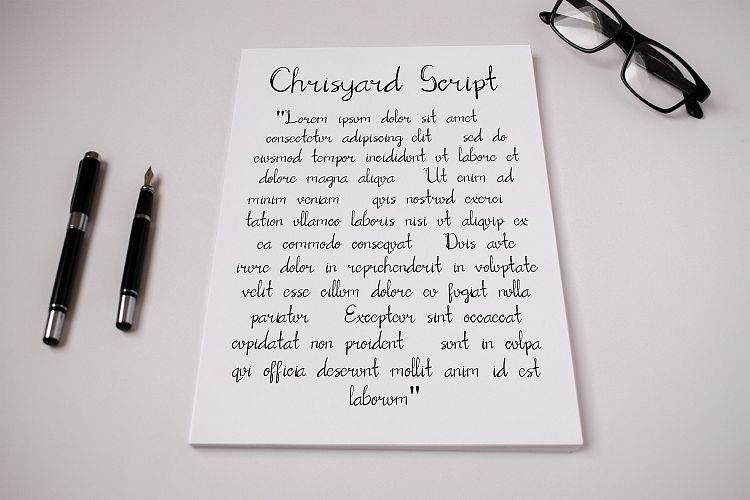 Chrisyard Script Font