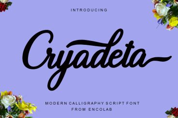 Cryadeta Script Font