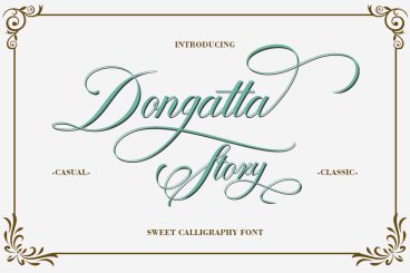 Dongatta Story Script Font
