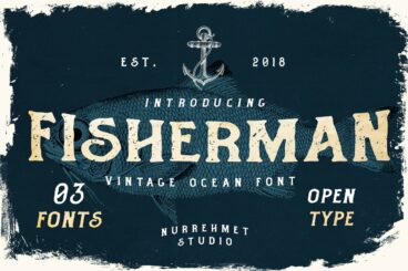 Fisherman - Vintage Ocean Font
