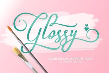 Glossy Font