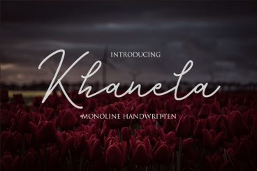 khanela Script Font