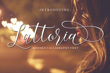 Lattoria script Font