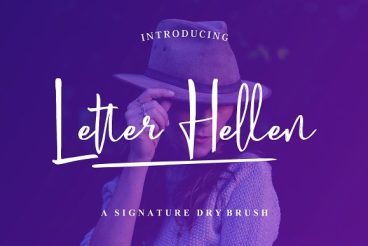 Letter Hellen Signature Dry Brush