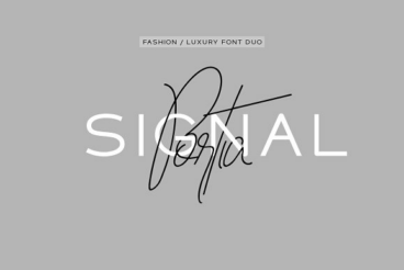 Portia & Signal Duo - Fashion Fonts