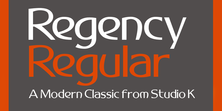Regency Font Family