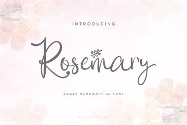 Rosemary Script Font