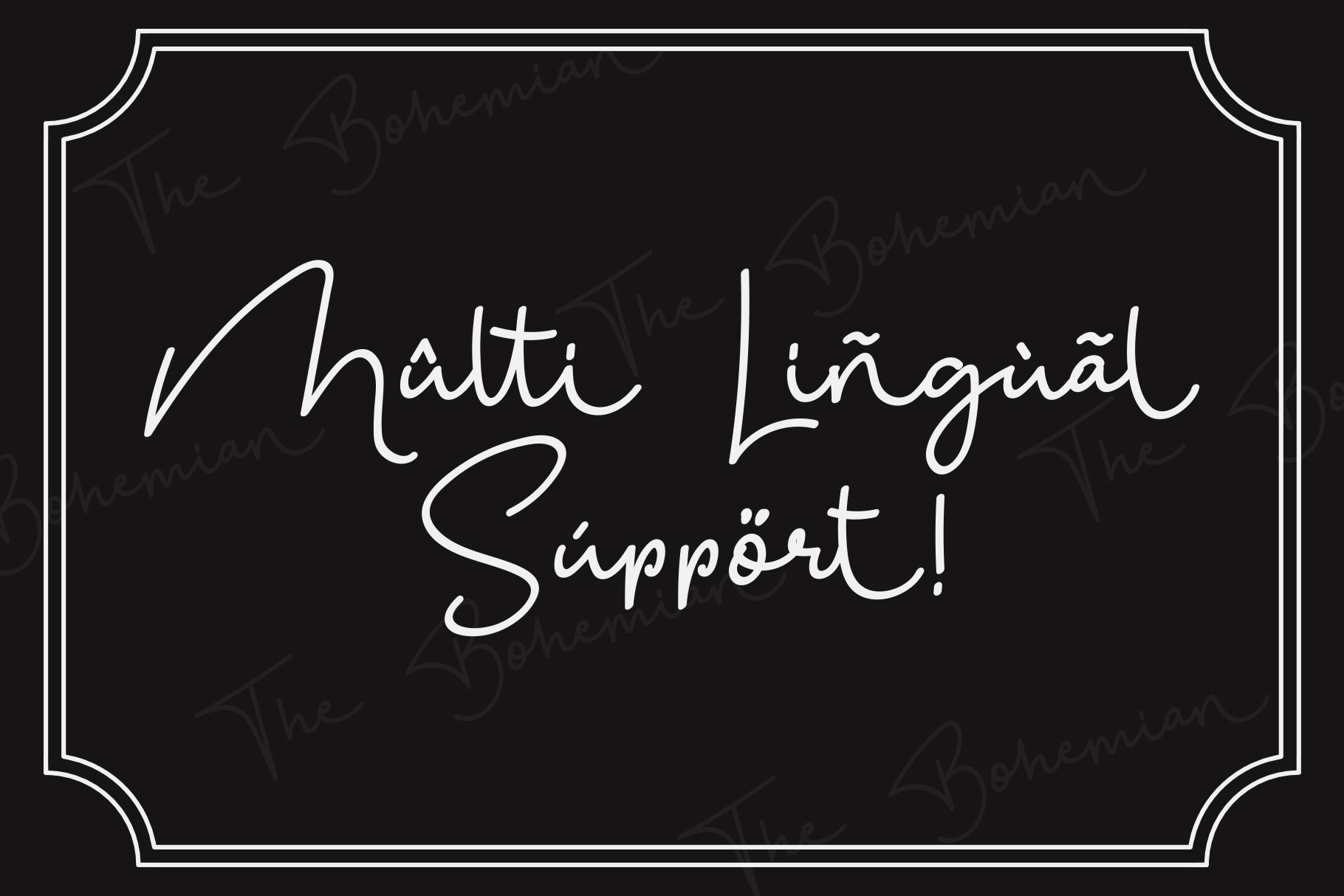 The Bohemian - a Signature FontScript Font The Bohemian - a Signature FontScript Font