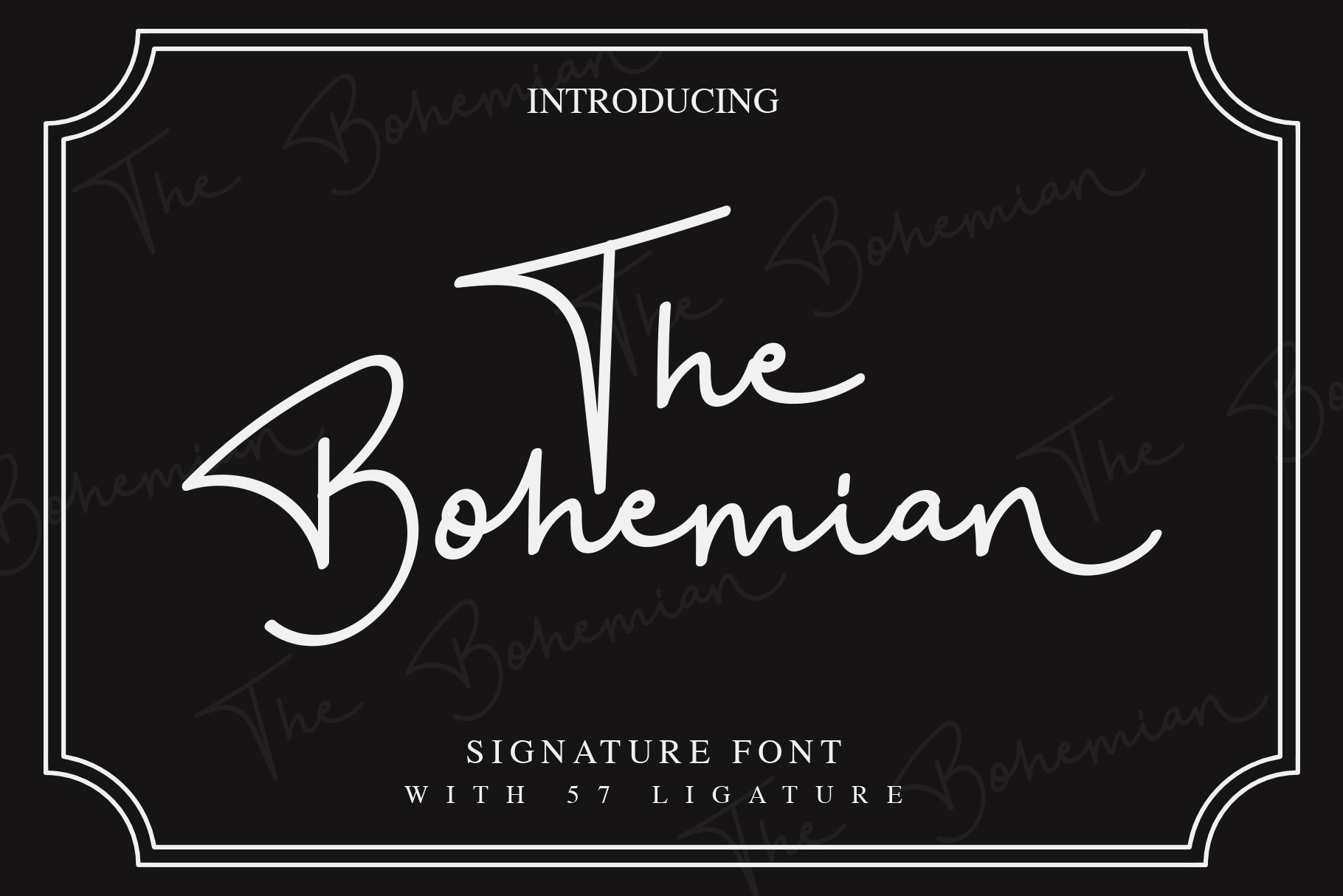 The Bohemian - a Signature FontScript Font The Bohemian - a Signature FontScript Font