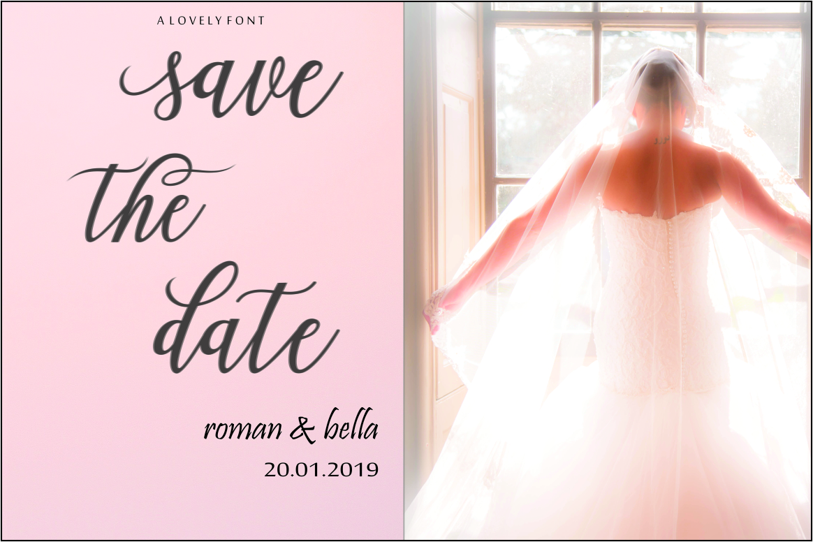The rose Script Font The rose Script Font